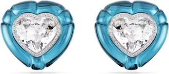 Swarovski Dulcis Heart Cut Clip Earrings