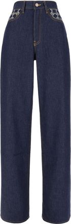 Amiri monogram straight jeans - Blue
