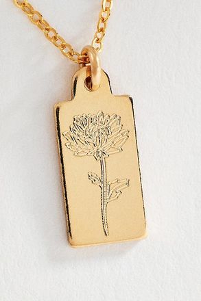 Set & Stones Tawney Birth Flower Necklace