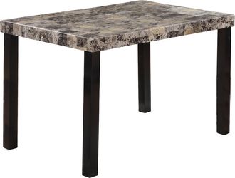 Best Master Furniture Best Master Melissa Faux Marble Top Dining Table