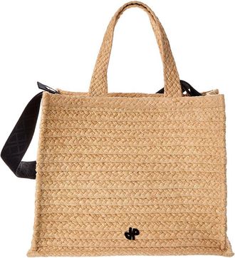 Patou Patou Jp Large Raffia Tote