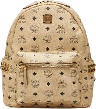 MCM Pre-owned Zaino Visetos - - Pre-owned - Donna - Beige - ONE SIZE