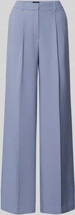 Boss Orange by Hugo Boss BOSS Orange Wide Leg Bundfaltenhose mit B&uuml;gelfalten Modell C_TIWI2 in Rauchblau, Gr&ouml;&szlig;e 40