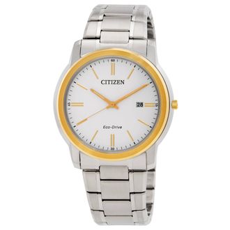 Citizen Eco-Drive White Dial Mens Watch AW1219-53A