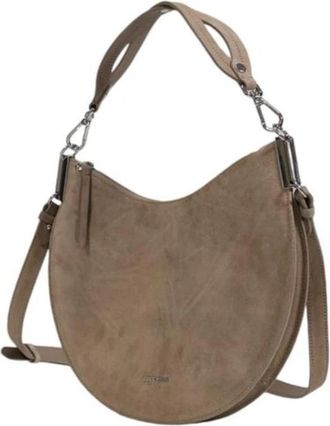Coccinelle Grijze Su&egrave;de Dames Handtas - Dames - Handtassen - Bruin - ONE Size - Su&egrave;de - Tassen