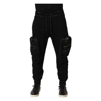 Dolce & Gabbana Jogger Cargo Trousers - male - Dolce & Gabbana - Slim-fit Trousers - Black - S - Trousers
