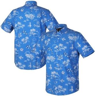 Reyn Spooner Mens Reyn Spooner Blue Detroit Lions Throwback Kekai Performance Button-Down Shirt at Nordstrom, Size Xxx-Large