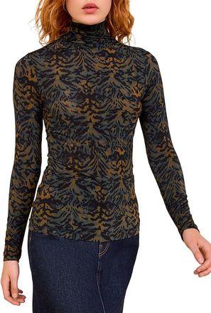 Ulla Johnson Aurelia Jersey Turtleneck Top