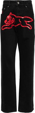Icecream Running Dog-print jeans - men - Cotton - 28 - Black