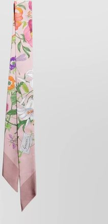 Gucci floral-print silk twill scarf