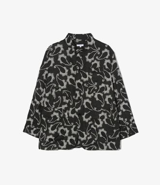 Engineered Garments Mens Paisley Jacquard Jacket In Black And Grey