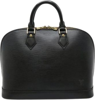 Louis Vuitton Pre-owned Handbags, female, Black, Size: ONE SIZE Pre-owned Vintage Leather Handbag