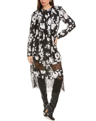 Jason Wu Pleated Silk Maxi Dress