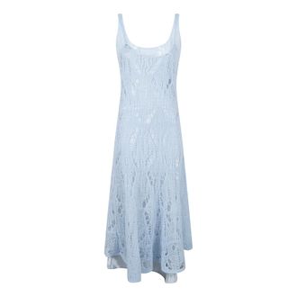 Fabiana Filippi Midi Dresses, female, Blue, Size: 2XS Spiderweb Knit Dress