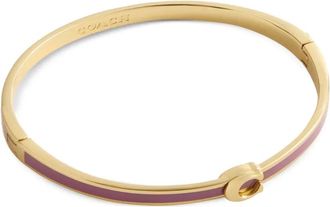 Coach logo-detail bangle bracelet - Gold