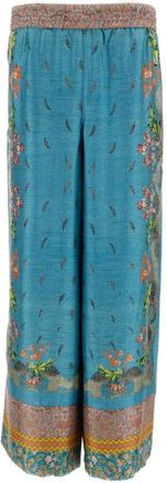 Pierre-Louis Mascia Sky Blue Relaxed Printed Pant