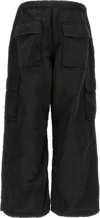 Comme Des Gar&ccedil;ons Mens Black Nylon Cargo Pants