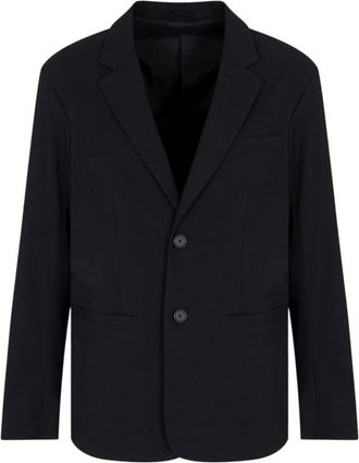 A|X Armani Exchange Single-breasted Two-Button Jacket - male - Armani Exchange - Blazers - Black - XS - Jackets