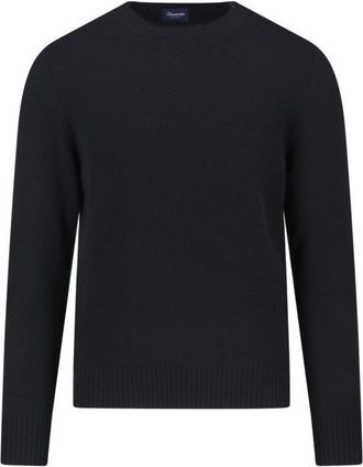 Drumohr Classic Black Sweater With Timeless Design
