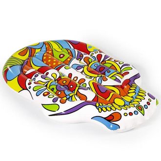 Trade Shop Trade Shop - Materasso Isola Gonfiabile Per Piscina 193x141 Cm Design Pop Skull Galleggiante 016157