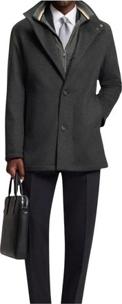 HUGO BOSS Hombre, Abrigos, Gris, Talla: S