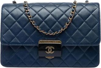 Chanel Pre-owned Vintage Crossbody Bag - Dames - Vintage Schoudertas - Blauw - ONE Size - Vintage
