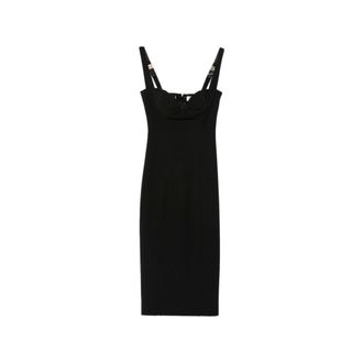 Elisabetta Franchi Vestido de tejido t&eacute;cnico - Dresses - Mujer - Negro - XL