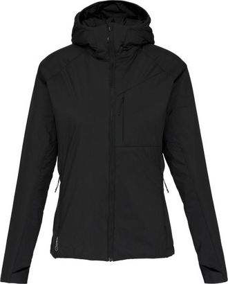 Stoic MountainWool60 JokkmokkSt. Hybrid Hoody II Wolljacke f&uuml;r Damen | schwarz