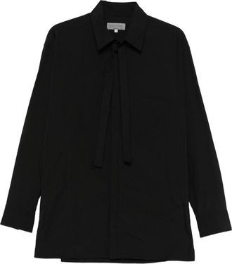 Yohji Yamamoto Tie-neck Pocket Shirt