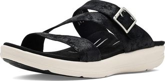 Aetrex Jenny Wedge Sandal Womens Sandals Black : EU 43 (US Womens 11.5-12) M (B), Leather