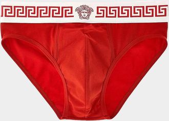 Versace Medusa Head Greco-Trim Jersey Brief