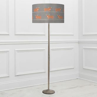 Voyage Maison Solensis Floor Lamp With Dougal Eva Lampshade in Charcoal
