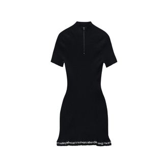 Alexander Wang Ribbed Short-sleeve Dress