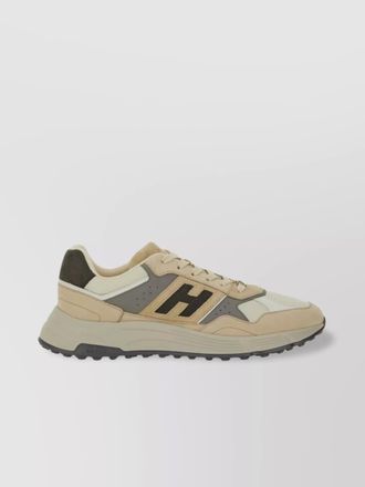 Hogan sneakers with contrast panels and rubber sole