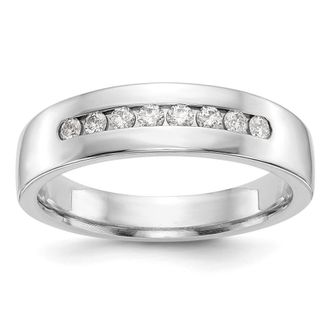 Diamond2Deal 14k Gold Lab Grown Diamond Wedding Band Ring 1/3Ct Clarity- VS Color- D-E