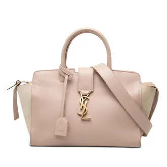 Saint Laurent Pre-owned Saint Laurent Baby Leather Monogram Downtown Cabas Satchel Ladies PXEWBMVCS146JHIS