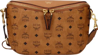 MCM Mcm Damess Crossbodytassen Stof Bruin/Cognac