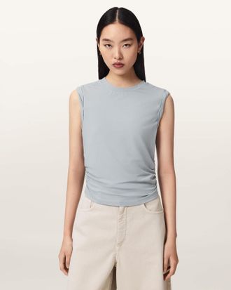 AllSaints Cotton/Modal West Sleeveless Tank Top, Size: XS