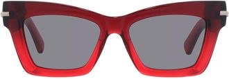 Ferragamo Ferragamo Grey Cat Eye Ladies Sunglasses SF2031S 615 52