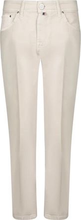 Jacob Cohen Scott Jeans - Heren - Slim Fit Jeans - Wit - W35 - Katoen - Jeans