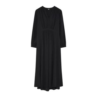 Gustav Maxi Jurk - Dames - Maxi kleedjes - Zwart - XL - Kleedjes
