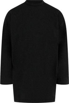 Balenciaga Oversized Long-Sleeve Logo T-Shirt