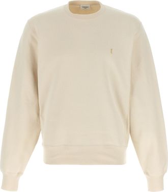 Saint Laurent Beige Cotton Mens Sweatshirt