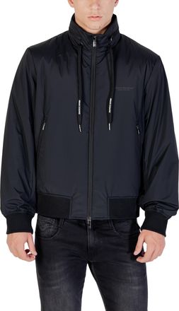 A|X Armani Exchange Mens Zip Front Jacket - Black - Size X-Large