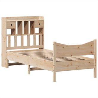 vidaXL Vidaxl - Estructura De Cama Sin Colch&oacute;n Madera Maciza De Pino 90x200 Cm