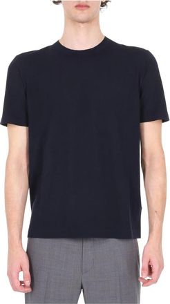 Ermenegildo Zegna T-shirt in lana girocollo - - Tops - Uomo - Blu - M