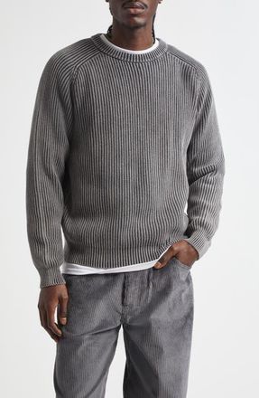 Noah Summer Shaker Stitch Organic Cotton Sweater in Black at Nordstrom, Size Small