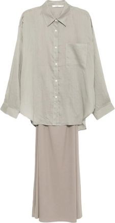 B+ab Set con abito chemisier - Grigio