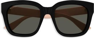 Gucci Occhiali da sole squadrati - Nero