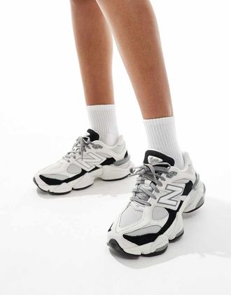 New Balance 9060 - Sneakers bianche e nere-Nero